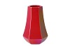 DAIRA PEARL CERISE VASE 14X21CM
