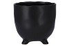 ST TROPEZ BLACK MAT POT 18X17CM