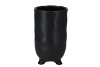 ST TROPEZ BLACK MAT VASE 12X22CM