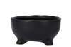 ST TROPEZ BLACK MAT BOWL 16X8CM