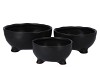 ST TROPEZ BLACK MAT BOWL 16X8CM