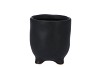 ST TROPEZ BLACK MAT POT 6X7CM