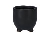 ST TROPEZ BLACK MAT POT 8X8CM