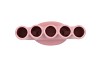 BUKAN PINK MAT 5-TUBE VAAS 21X9X20CM