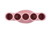 BUKAN PINK MAT 5-TUBE VAAS 30X13X26CM