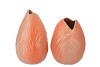 MENTON TULIP VASE ORANGE 17X17X22CM ASS P/1
