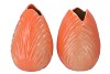 MENTON TULIP VASE ORANGE 24X24X33CM ASS P/1
