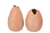 MENTON TULIP VASE PEACH 17X17X22CM ASS P/1