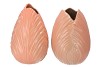 MENTON TULIP VASE PEACH 24X24X33CM ASS P/1