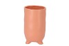 ST TROPEZ PEACH MAT VASE 10X18CM