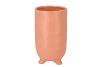 ST TROPEZ PEACH MAT VASE 12X22CM