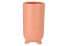 ST TROPEZ PEACH MAT VASE 14X26CM