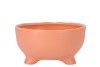 ST TROPEZ PEACH MAT BOWL 16X8CM