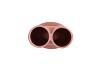BUKAN NUDE MAT 2-TUBE VAAS 13X10X26CM