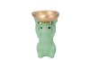 EASTER BUNNY-BOWL GREEN 11X10X18CM NM