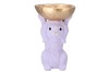 EASTER BUNNY-BOWL LILAC 19X15X28CM NM