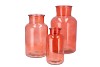 DRY GLASS CORAL MILK BOTTLE 10X20CM NM