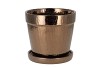 SIENNA POT+SCHOTEL METAL 17X15CM NM