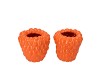 RASPBERRY VASE ORANGE 16X16CM