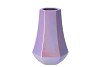 DAIRA PEARL LILAC VASE FACET LOW 14X21CM