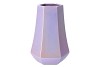 DAIRA PEARL LILAC VASE FACET LOW 17X25CM