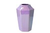 DAIRA PEARL LILAC VASE FACET HIGH 14X21CM