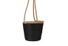 TRIPOLI HANG BASKET BLACK 20X18CM NM