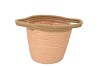 TRIPOLI BASKET POT PEACH  18X16CM NM