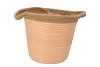 TRIPOLI BASKET POT PEACH 20X18CM