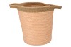 TRIPOLI BASKET POT PEACH  23X22CM NM