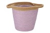 TRIPOLI BASKET POT LILAC 23X22CM NM