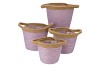 TRIPOLI BASKET POT LILAC 23X22CM NM