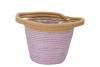TRIPOLI BASKET POT LILAC 18X16CM NM
