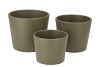 CERAMIC CAPERS GREEN MATT POT 11CM