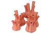 AGLIO SHINY OLD PINK VASE 13X16CM