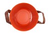 ZINC LEATHER ORANGE MAT 20X19CM