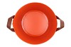 ZINC LEATHER ORANGE MAT 27X22CM