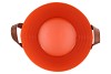 ZINC LEATHER ORANGE MAT 30X28CM