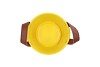 ZINC LEATHER YELLOW MAT 13X12CM