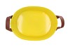 ZINC LEATHER YELLOW MAT 25X19X14CM