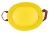 ZINC LEATHER YELLOW MAT 29X22X16CM