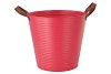 ZINC LEATHER FUCHSIA MAT 30X28CM