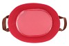 ZINC LEATHER FUCHSIA MAT 29X22X16CM