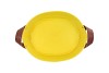 ZINC LEATHER YELLOW MAT 23X18X12CM