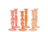 KARAKUM CORAL SUNSET CANDLE H ASS 9X20CM