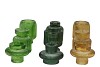 KARAKUM FOREST GREEN CANDLE H ASS