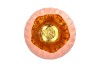 MARRAKECH K PEACH/GOLD BOWL 30X23CM