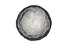 RIETWERK POTMAND MET ZINK ZWART 18X15CM
