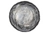 RIETWERK POTMAND MET ZINK ZWART 25X20CM