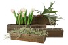 WOOD RECTANGLE NATURAL 43X10X9CM
